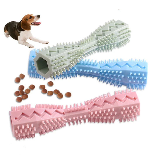 DentixPaw Zahnpflege Spielzeug für Hunde und Katzen – befüllbares Kauspielzeug aus TPR mit Noppen