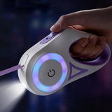 LumiLeash™ LED Rollleine | 3-in-1 Sicherheitsleine für Hunde | Sichtbar im Dunkeln