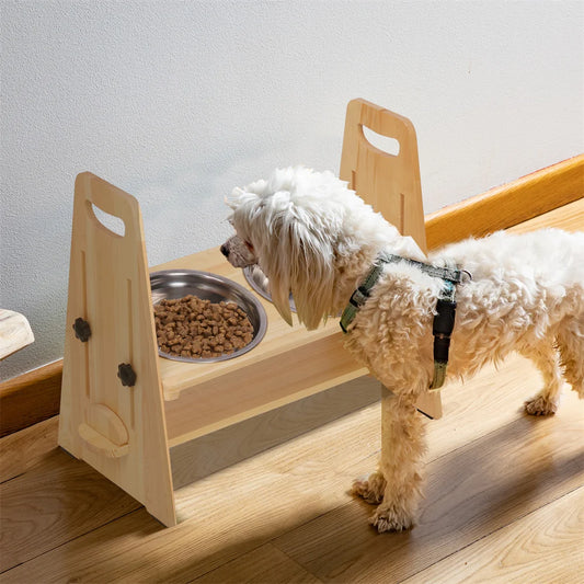 HappyBowl Deluxe 2.0™ –Stufenlos Höhenverstellbarer Napfständer für Hunde & Katzen