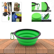 🌍 PawSip™ Faltbarer 2-in-1 Reise-Napf mit Karabiner – Luxus für unterwegs 🐾