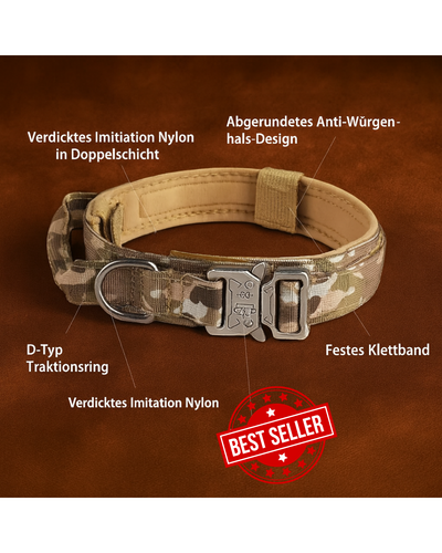 TaktiLoop™ Taktisches Hundehalsband – Robust, verstellbar & sicher | Training & Alltag