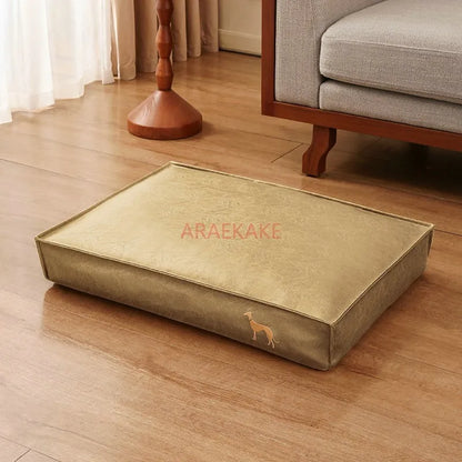 PawNoa™ Designer Hundebett in Lederoptik | Luxus Hundebett abwaschbar & stilvoll