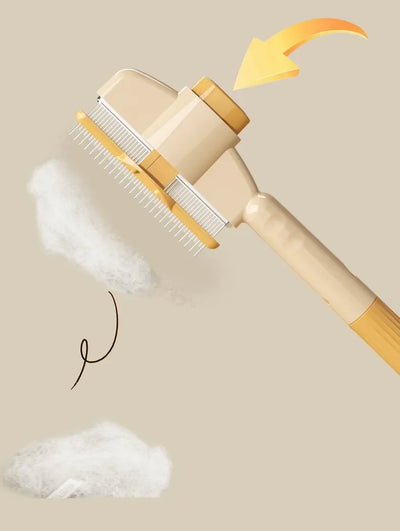 Pflegebürste Hund & Katze – Selbstreinigender Kamm mit Massagefunktion