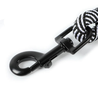 Edelstahl-Karabiner in Nahaufnahme – reflektierender Glanz, drehbare Verbindung