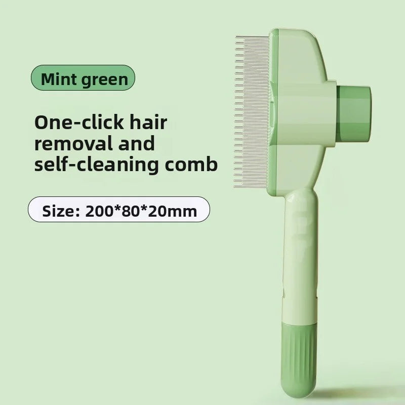 Pflegebürste Hund & Katze – Selbstreinigender Kamm mit Massagefunktion