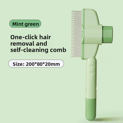 Pflegebürste Hund & Katze – Selbstreinigender Kamm mit Massagefunktion