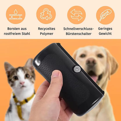 Pflegebürste für Hunde und Katzen – sanftes Entwirren und Entfernen von Fellresten
