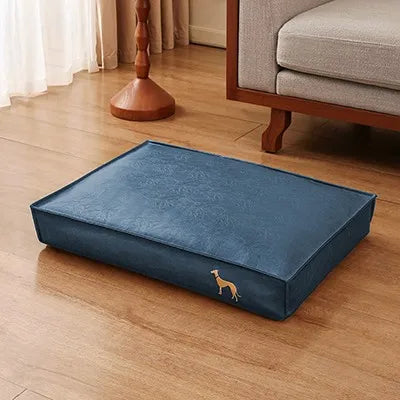 PawNoa™ Designer Hundebett in Lederoptik | Luxus Hundebett abwaschbar & stilvoll