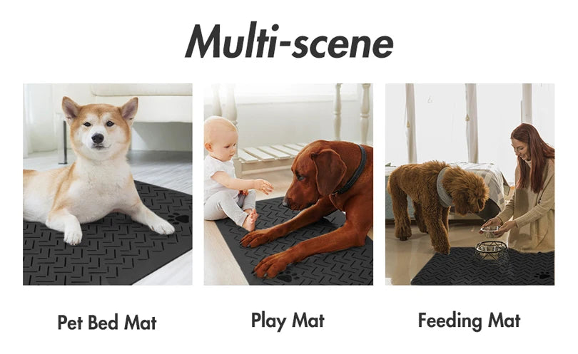 FeedGuard™ Napfunterlage für Hunde & Katzen – Wasserdicht, rutschfest & saugfähig