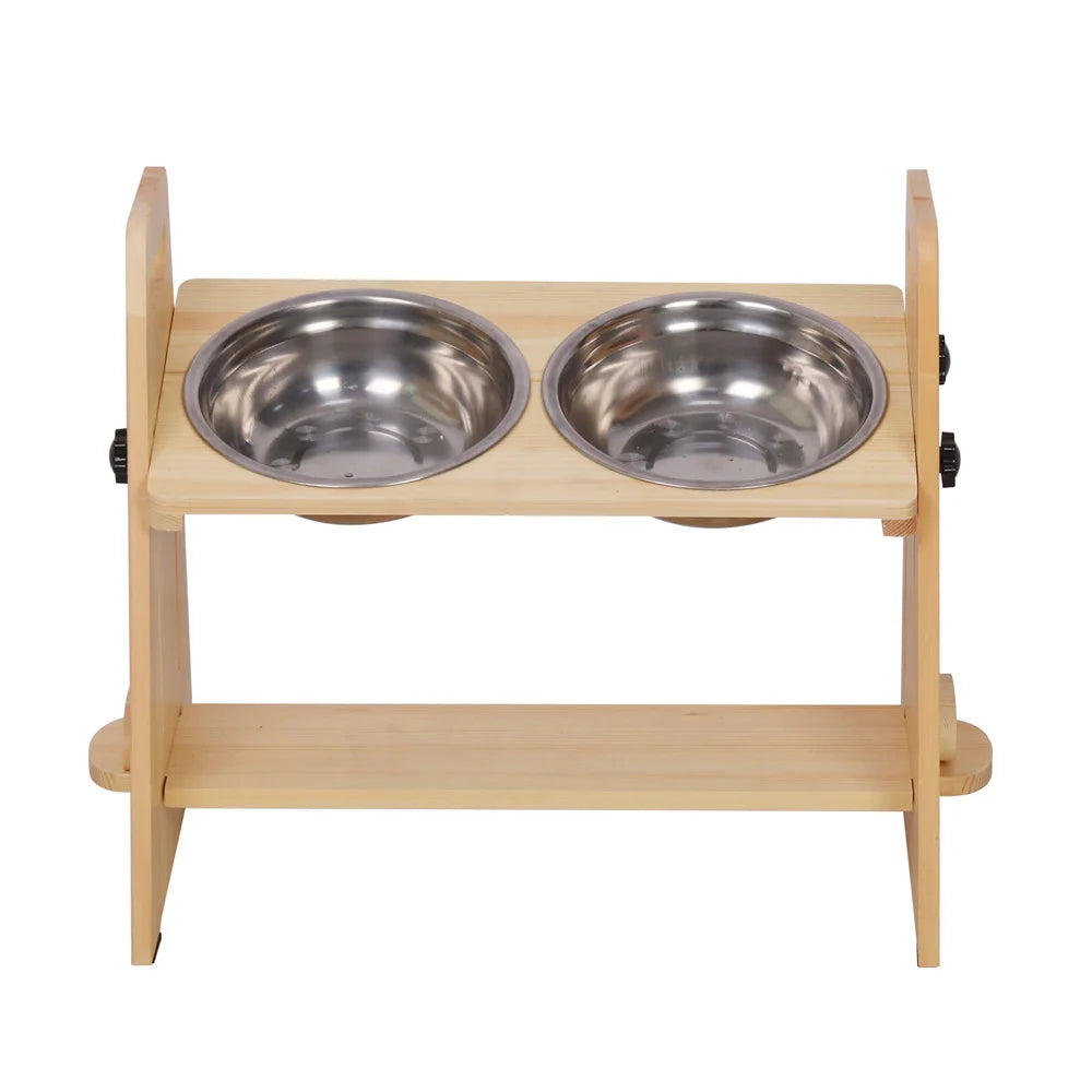 HappyBowl Deluxe 2.0™ –Stufenlos Höhenverstellbarer Napfständer für Hunde & Katzen