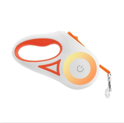 LumiLeash Hundeleine LED Orange – ideale Sichtbarkeit im Dunkeln