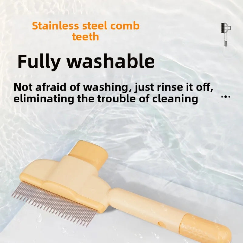 Pflegebürste Hund & Katze – Selbstreinigender Kamm mit Massagefunktion