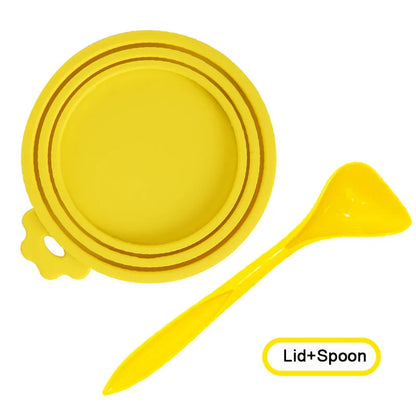 2-in-1 Universal-Dosendeckel mit Löffel™ – Frische für Tierfutter