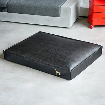 PawNoa™ Designer Hundebett in Lederoptik | Luxus Hundebett abwaschbar & stilvoll