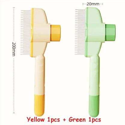 Pflegebürste Hund & Katze – Selbstreinigender Kamm mit Massagefunktion