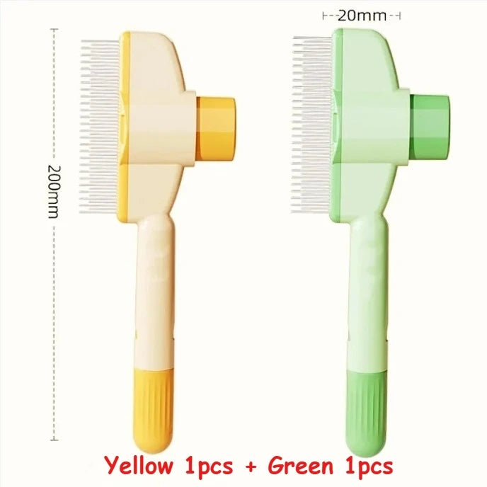 Pflegebürste Hund & Katze – Selbstreinigender Kamm mit Massagefunktion