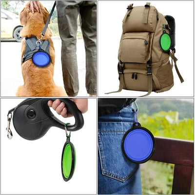 🌍 PawSip™  Faltbarer 2-in-1 Reise-Napf mit Karabiner – Luxus für unterwegs 🐾