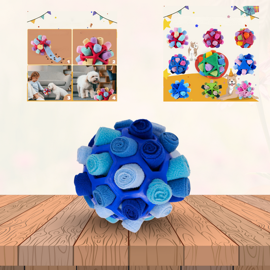 SniffyBall™ Hundespielzeug – interaktiver Leckerliball gegen Langeweile und Stress