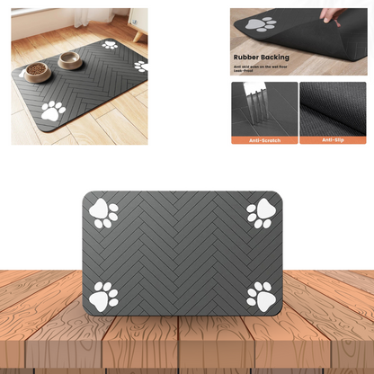 FeedGuard™ Napfunterlage für Hunde & Katzen – Wasserdicht, rutschfest & saugfähig