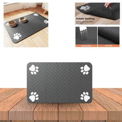 FeedGuard™ Napfunterlage für Hunde & Katzen – Wasserdicht, rutschfest & saugfähig